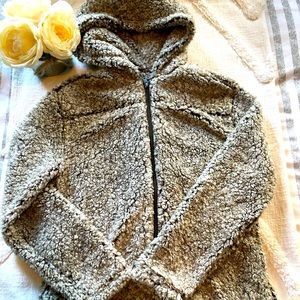 NWOT Stoic Furry Zip Up Hoodie